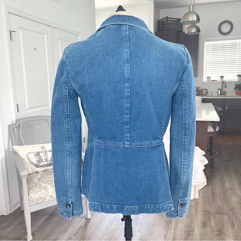 Theory Denim Blazer Jacket - Picture 8 of 13